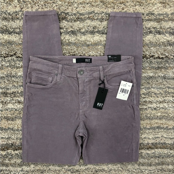 KUT From The Kloth Mia Corduroy Toothpick Skinny Jeans Sz 12 NWT | KUT Jeans - - Picture 1 of 14